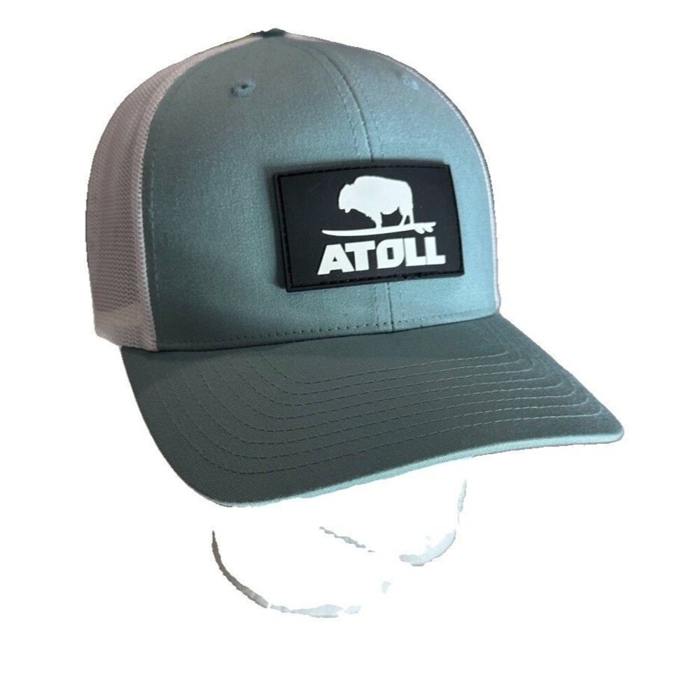 Atoll Trucker Hat Baseball Snapback Adjustable Hat SUP Board Co. Teal